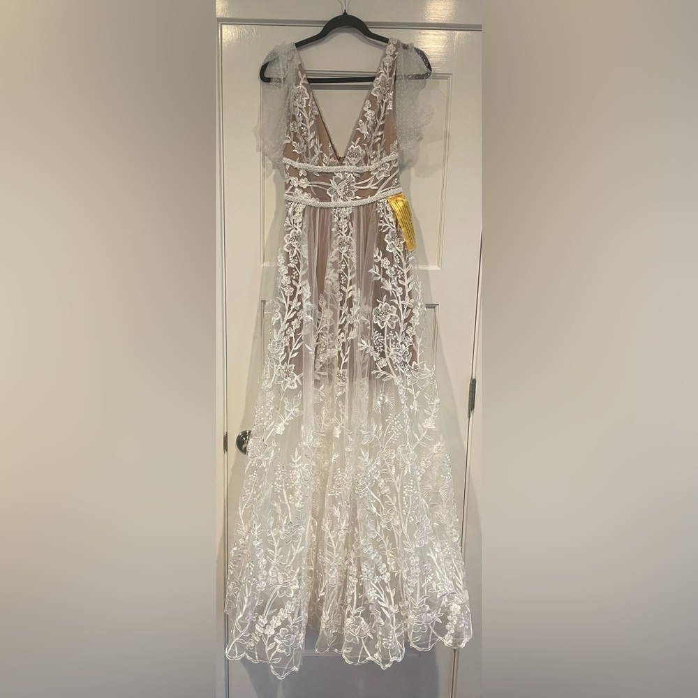 Bronx and Banco Tunisia Gown White Lace size XS - Picture 3 of 7